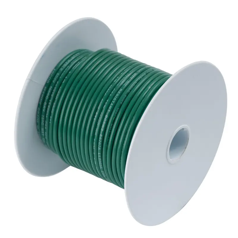 Ancor Green 8 Awg Tinned Copper Wire - 50' [111305] 1