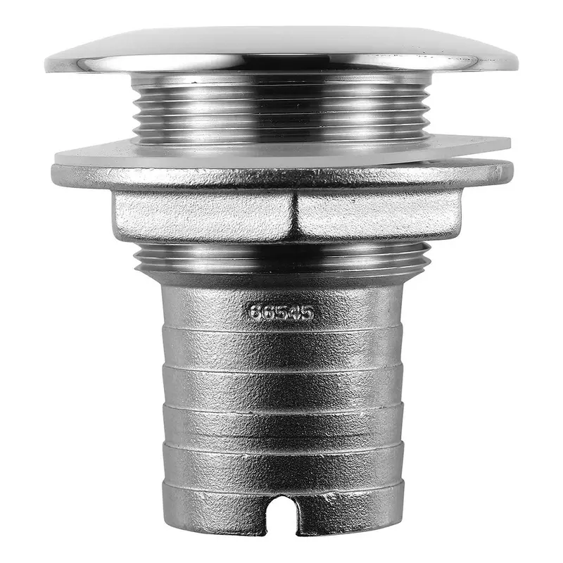 Attwood Stainless Steel Thru-Hull Short Straight Barbed - 1-1/2" Inner Diameter [66545-3] 1