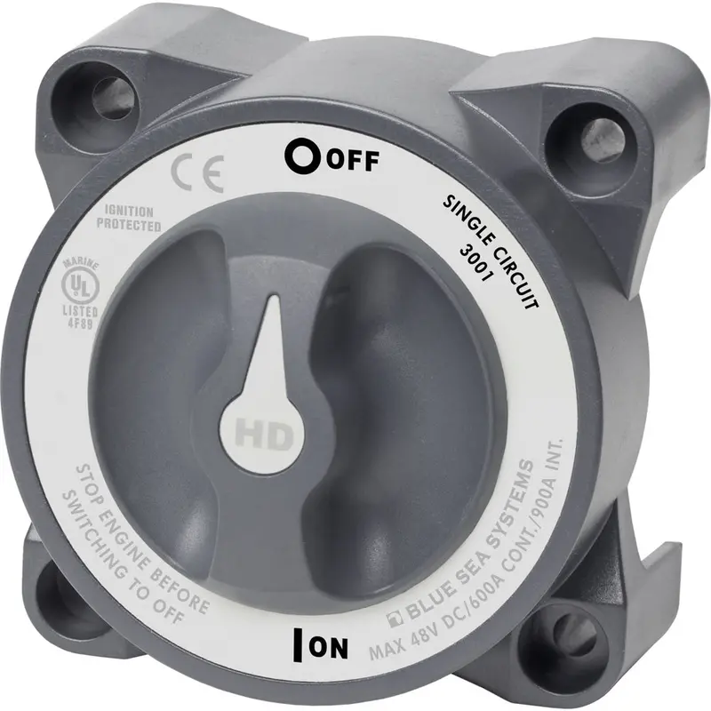 Blue Sea 3001 Hd-Series Battery Switch Single Circuit On/Off W/Afd [3001] 1