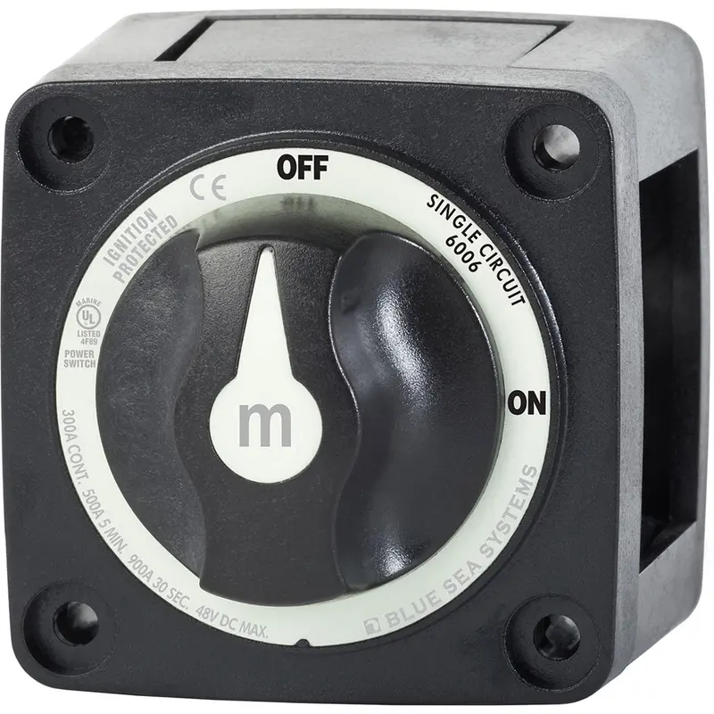 Blue Sea 6006200 Battery Switch Mini On/Off - Black [6006200] 1