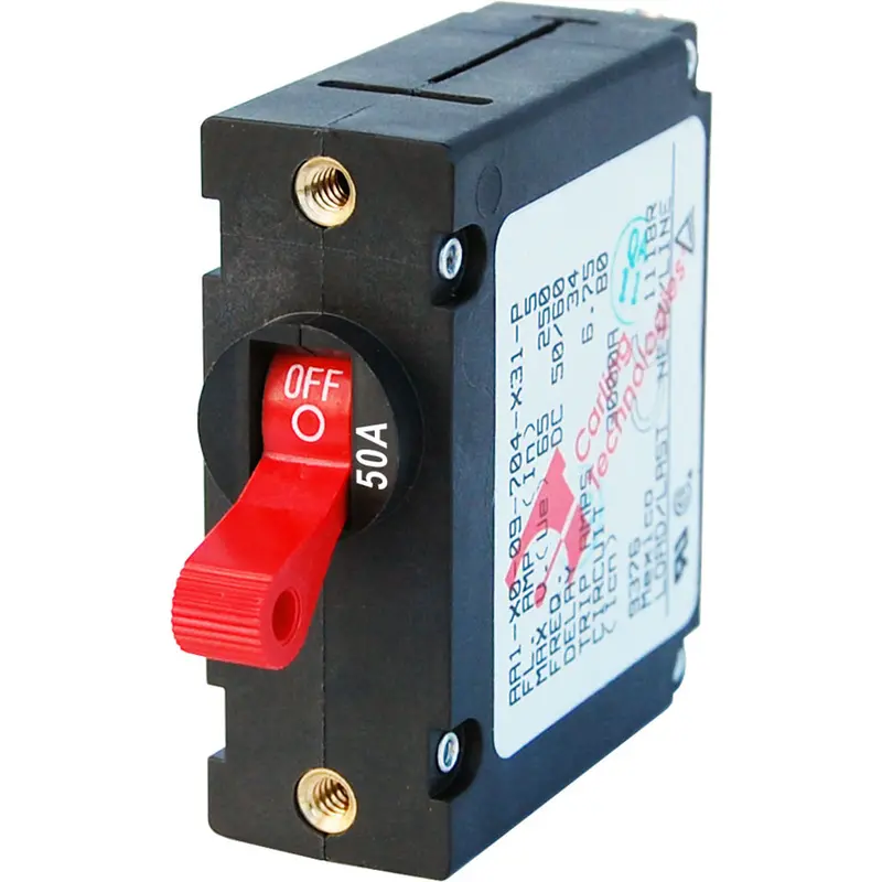 Blue Sea 7229 Ac / Dc Single Pole Magnetic World Circuit Breaker  -  50 Amp [7229] 1