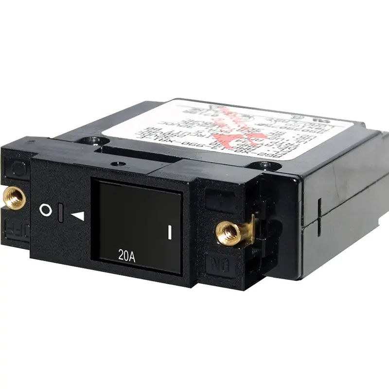 Blue Sea 7429 Single Pole Small Case 2" Slot Reset Rocker Circuit Breaker  -  20 Amp [7429] 1