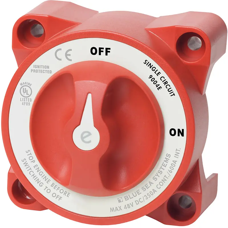 Blue Sea 9004E E-Series Battery Switch Single Circuit On/Off W/Alternator Field Disconnect [9004E] 1