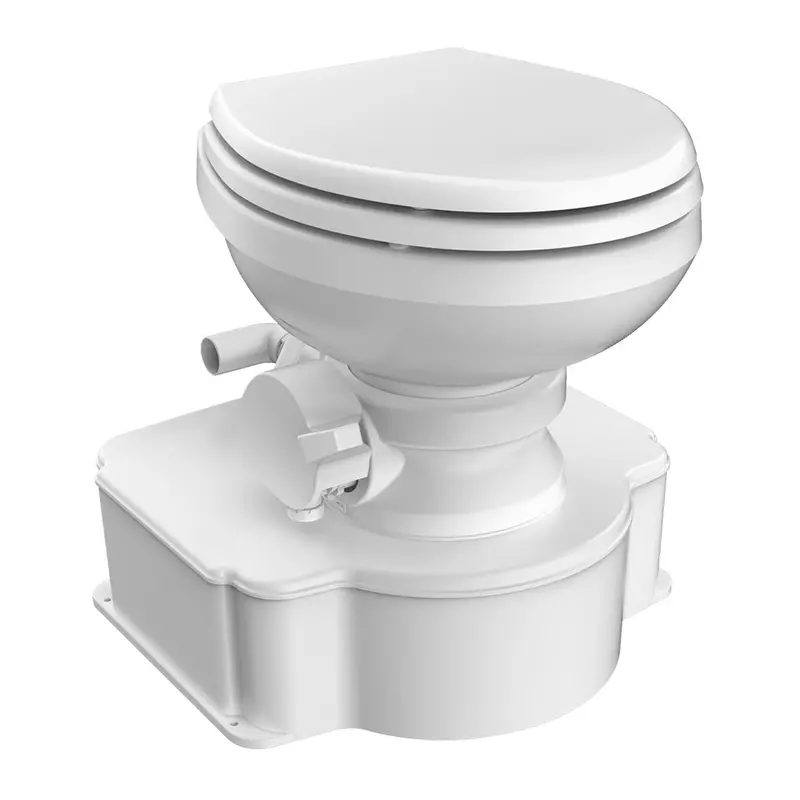 Dometic White M65 Marine Gravity Toilet - Elongated Seat Size W/Foot Pedal [312500001] 1