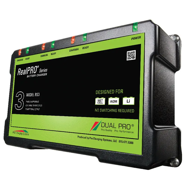 Dual Pro Realpro Series Battery Charger - 18A - 3-6A-Banks - 12V-36V [Rs3] 1