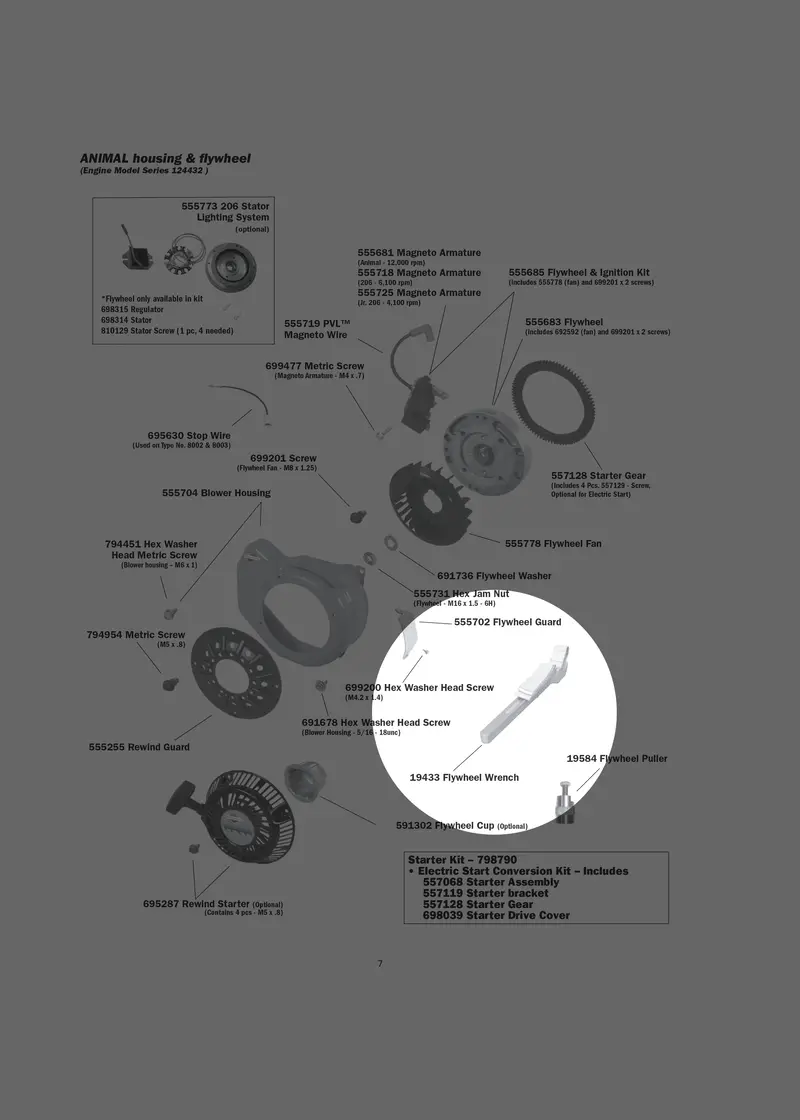 Flywheel Wrench - Part# 19433 Not In Stock, Call To Place An Order 1