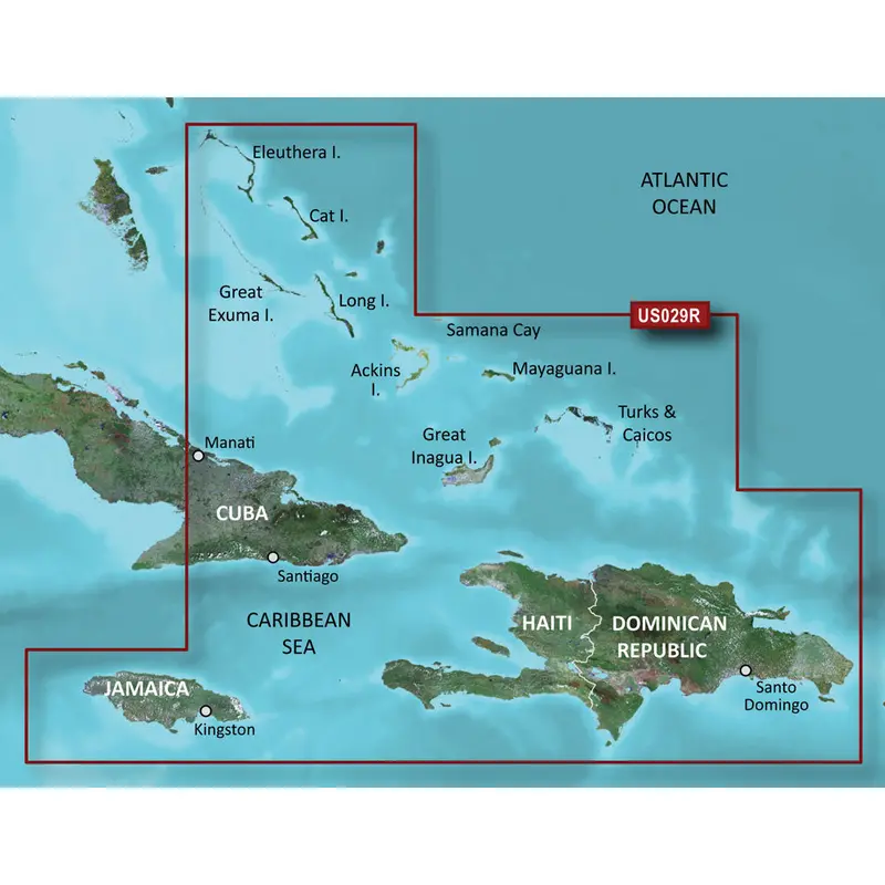 Garmin Bluechart G3 Hd - Hxus029r - Southern Bahamas - Microsd/Sd [010-C0730-20] 1