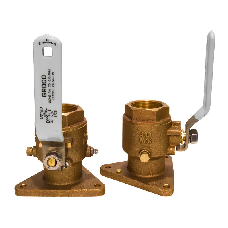 Groco 1" Bronze Tri-Flanged Ball Valve/Seacock [Fbv-1000] 1