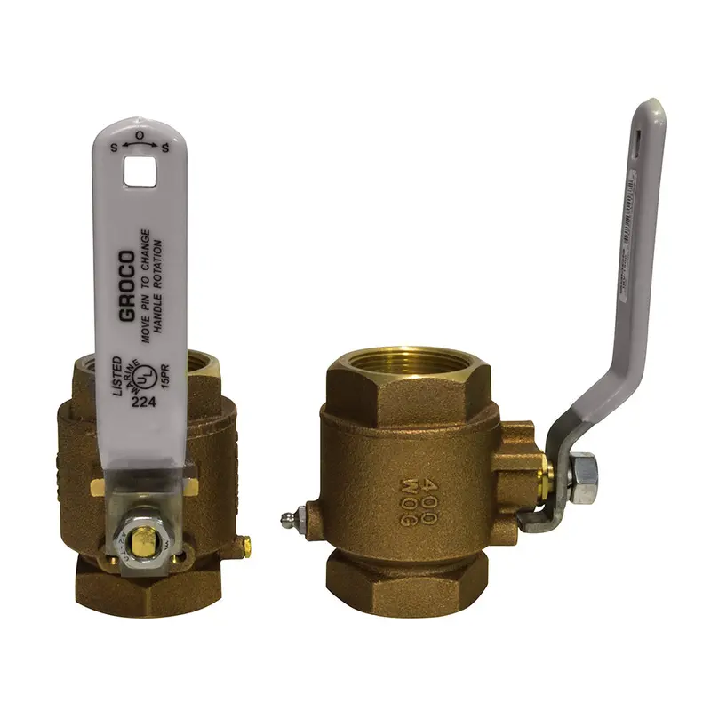 Groco 1" Npt Bronze In-Line Ball Valve [Ibv-1000] 1