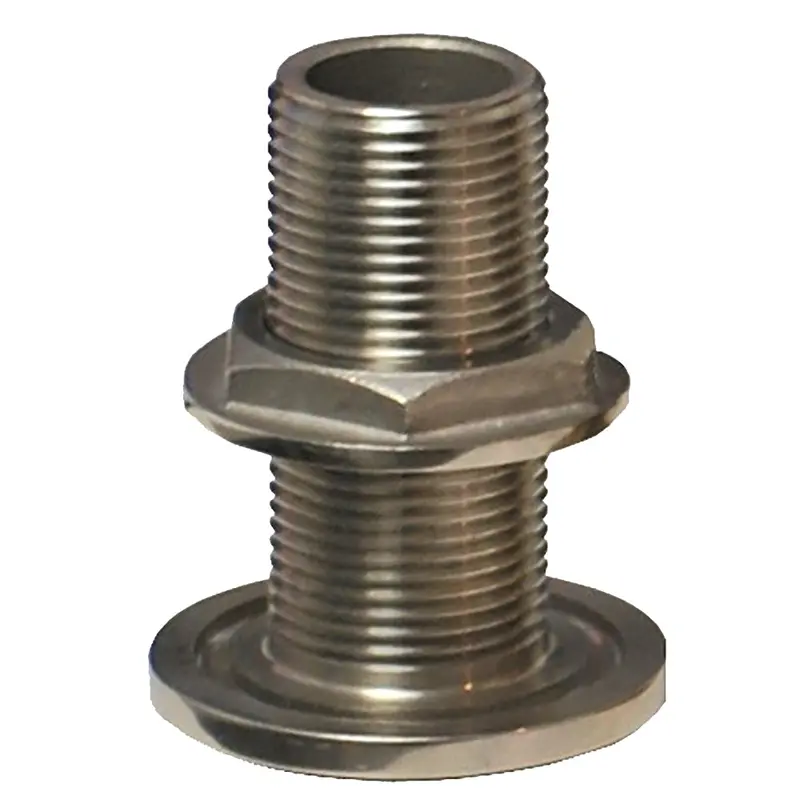 Groco 2" Nps Npt Combo Stainless Steel Thru-Hull Fitting W/Nut [Th-2000-Ws] 1