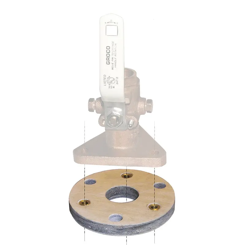 Groco Backing Block F/1-1/4"  1-1/2" Seacocks [Bb-2] 1