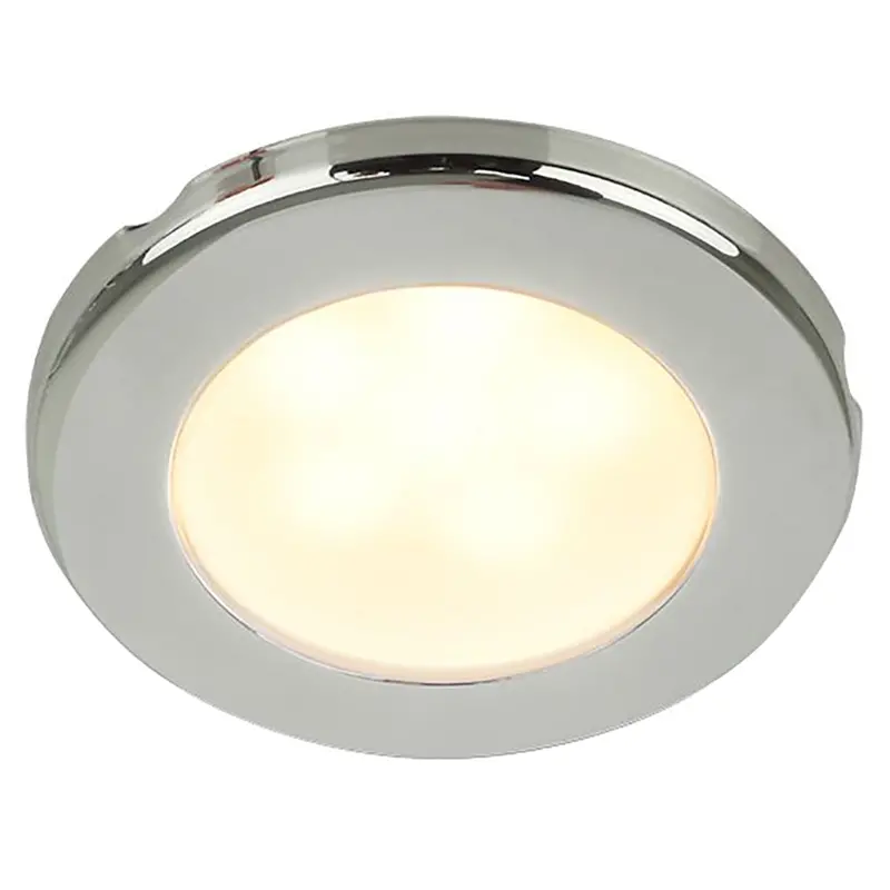 Hella Marine Euroled 75 3" Round Screw Mount Down Light - Warm White Led - Stainless Steel Rim - 12V [958109021] 1