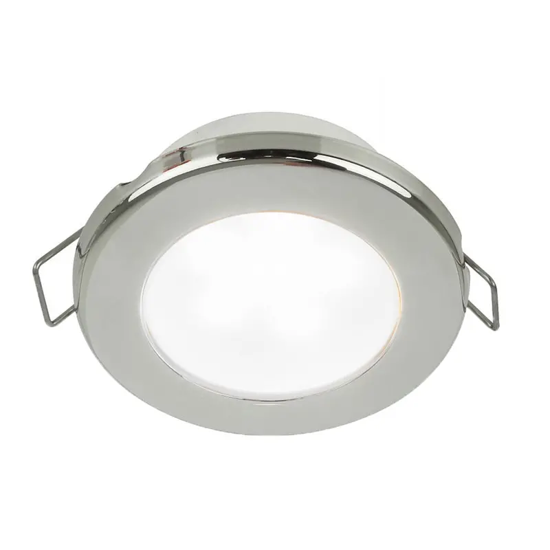 Hella Marine Euroled 75 3" Round Spring Mount Down Light - White Led - Stainless Steel Rim - 12V [958110521] 1