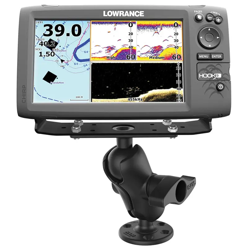 In Store Ram Mount Universal D Size Ball Mount With Short Arm For 9"-12" Fishfinders And Chartplotters 2