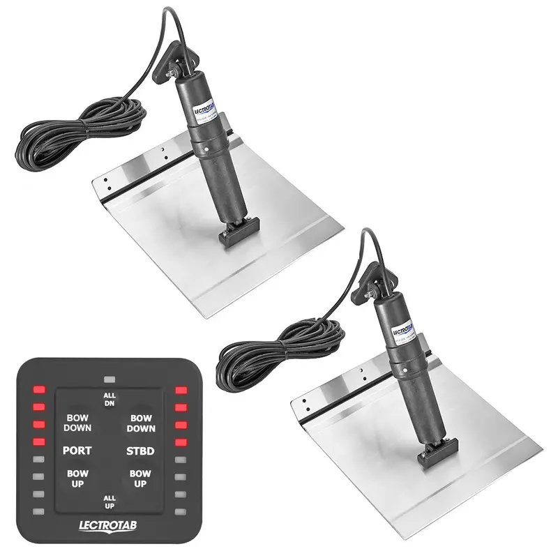 Lectrotab Xka Aluminum Alloy Trim Tab Kit W/One-Touch Control - 9 X 9 [Xkasl9x9a] 1