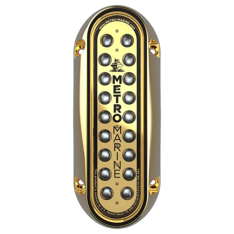 Metro Marine High-Output Elongated Vertical Mount Light W/Intelligent Monochromatic Leds - Green, 45 Beam [F-Bme1-V-G3-45] 1