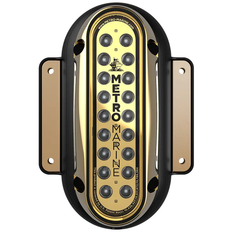 Metro Marine High-Output Vertical Surface Mount Light W/Intelligent Monochromatic Leds - Aqua, 90 Beam [F-Sme1-V-A3-90] 1