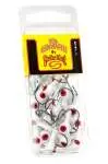 Mr Crappie Jig Heads 1/16 Refrigerator White 25Pk 1