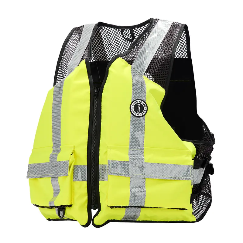 Mustang Industrial Mesh Vest - Hi-Vis Fluorescent Yellow Green - 4Xl/5Xl [Mv1254t3-239-4Xl/5Xl-279] 1