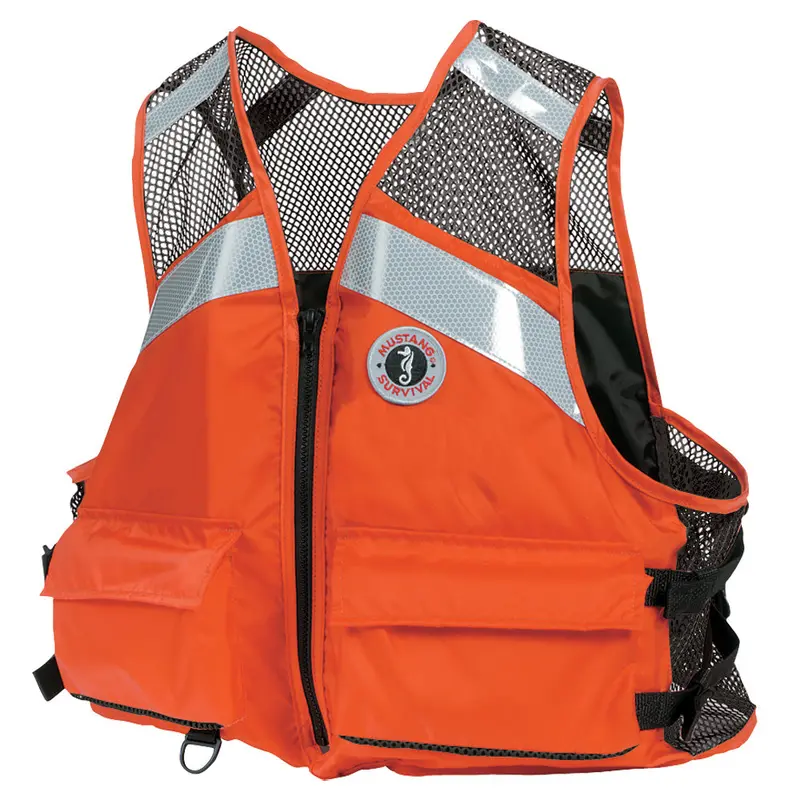 Mustang Industrial Mesh Vest - Orange - Small/Medium [Mv1254t1-2-S/M-216] 1
