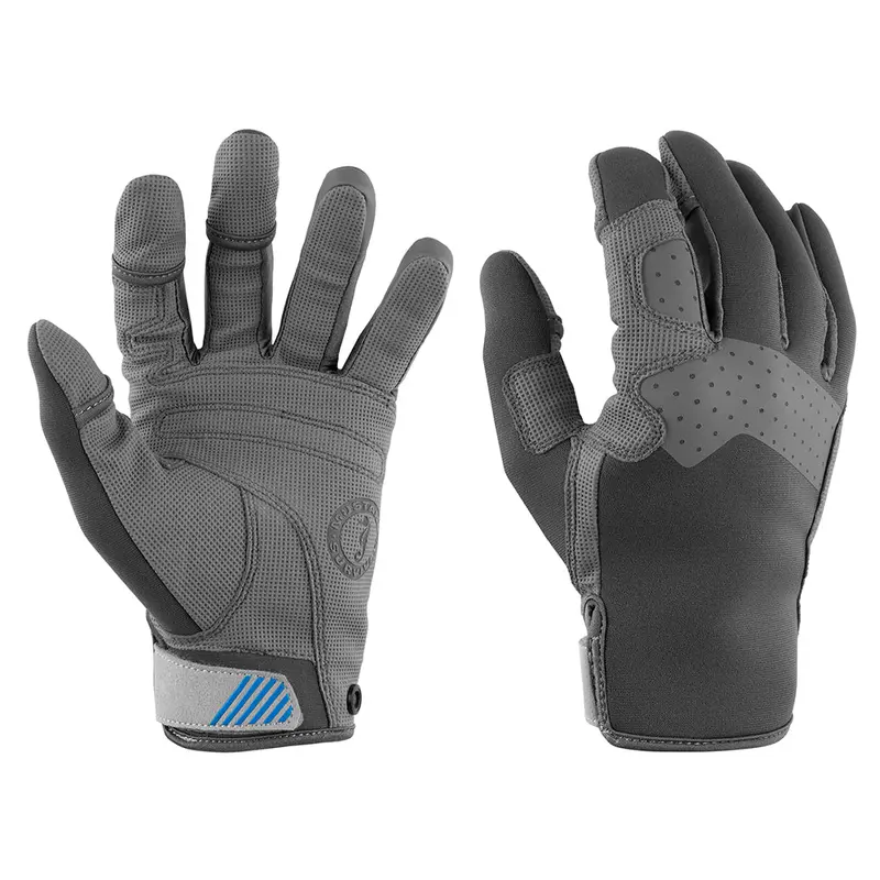 Mustang Traction Closed Finger Gloves - Grey/Blue - Small [Ma600302-269-S-267] 1