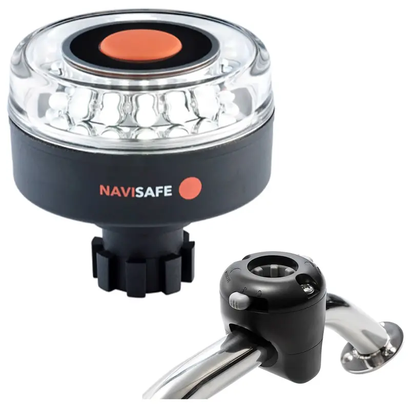 Navisafe Navilight 360 2Nm W/Navibolt Base  Rail Mount - Black [042Kit] 1