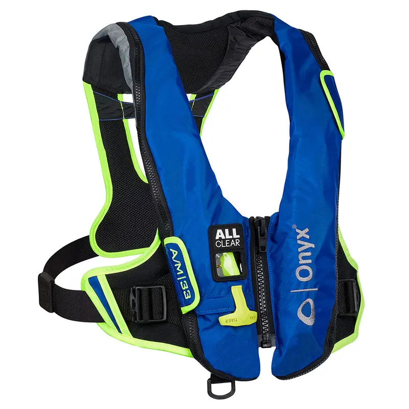 Onyx Impulse A/M-33 All Clear Auto/Manual Inflatable Life Jacket - Blue [132800-500-004-21] 1