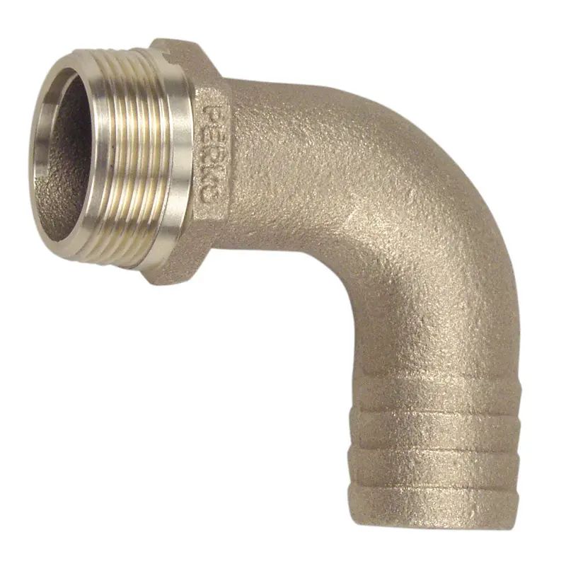 Perko 1-1/4" Pipe To Hose Adapter 90 Degree Bronze Made In The Usa [0063Dp7plb] 1