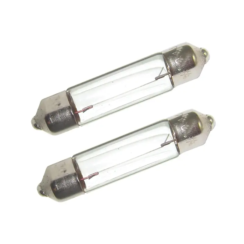 Perko Double Ended Festoon  Bulbs - 24V, 10W, .40A - Pair [0072Dp1clr] 1