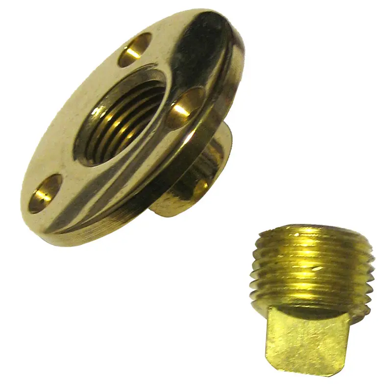 Perko Garboard Drain & Drain Plug Assy Cast Bronze/Brass Made In The Usa [0714Dp1plb] 1