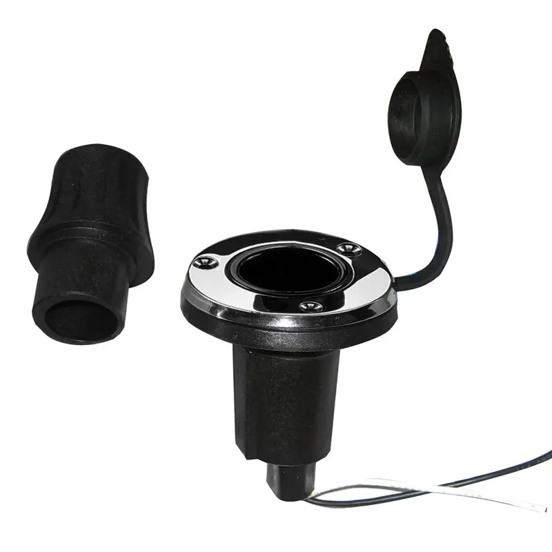 Perko Locking Collar Pole Light Mounting Base - 2 Pin - Round - Stainless Steel [1045P0sdp] 1