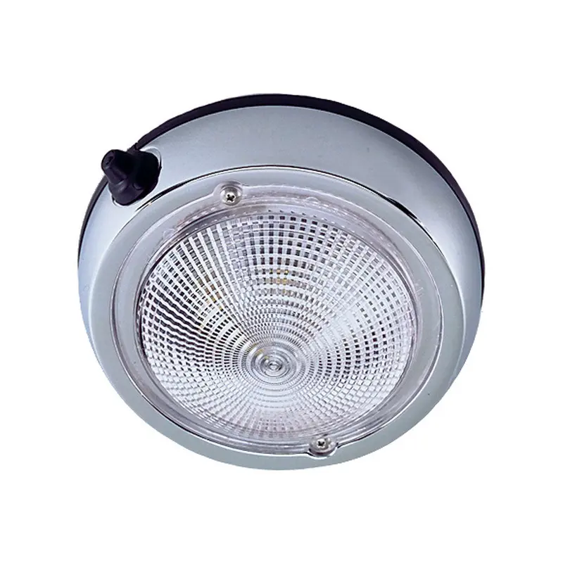Perko Surface Mount Dome Light - 3 3/4" O.D. (3" Lens) - Chrome Plated [0300Dp0chr] 1
