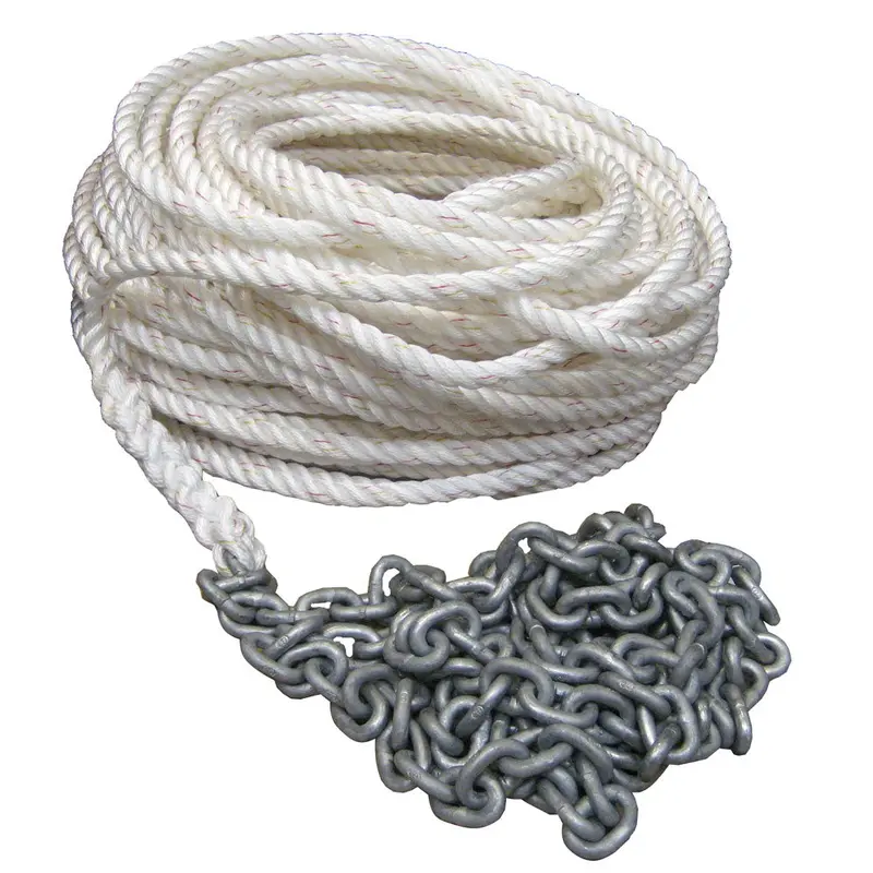 Powerwinch 200' Of 1/2" Rope 15'Of 1/4" Ht Chain Rode [P10294] 1