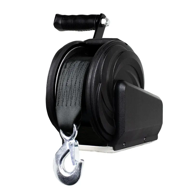 Powerwinch Select Series Winch 1,600Lb, 6" Crank Arm - Carbon Black [21400-W-1600-6-B-R] 1