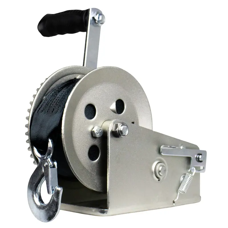 Powerwinch Utility Series Winch 2,500Lb, 2 Speed, 6" Crank Arm - Zinc [21500-W-2500-6-Z-R] 1