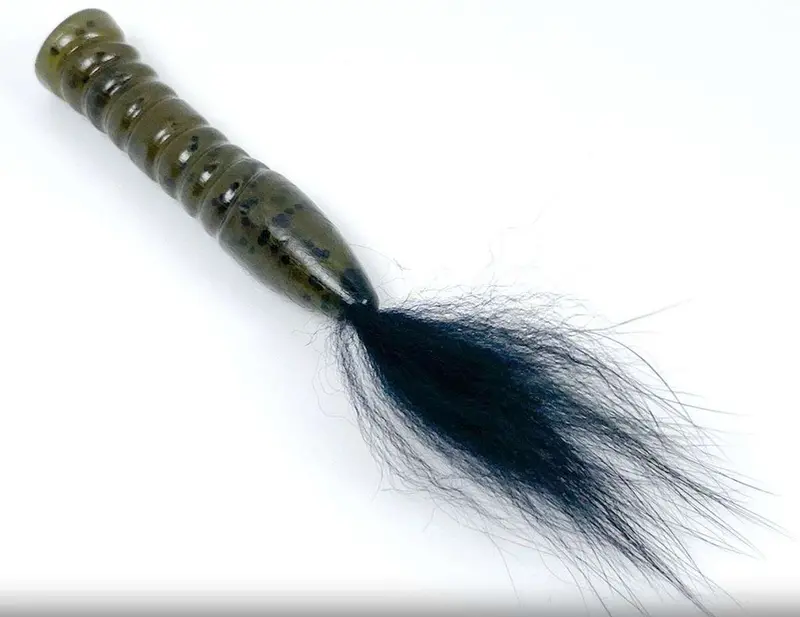 Rabid Baits 3'' Fox Tail (Green Pumpkin Black) 1