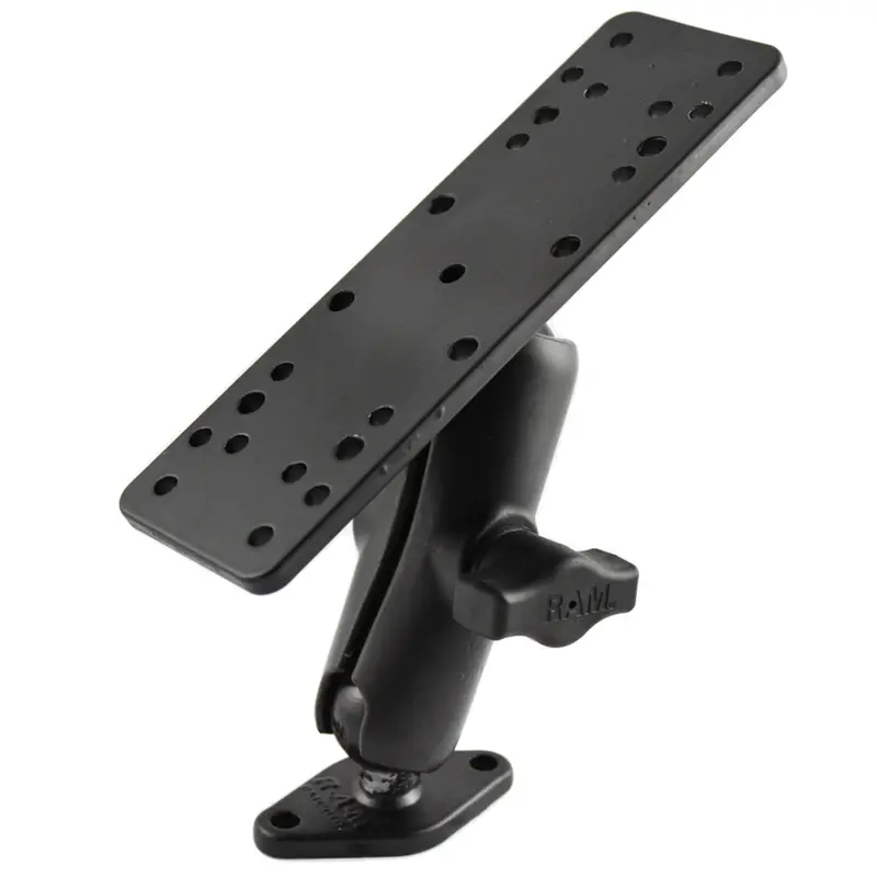 Ram Mount 1" Ball Mount W/6.25" X 2" Rectangle Base  Diamond Base [Ram-B-111-238U] 1
