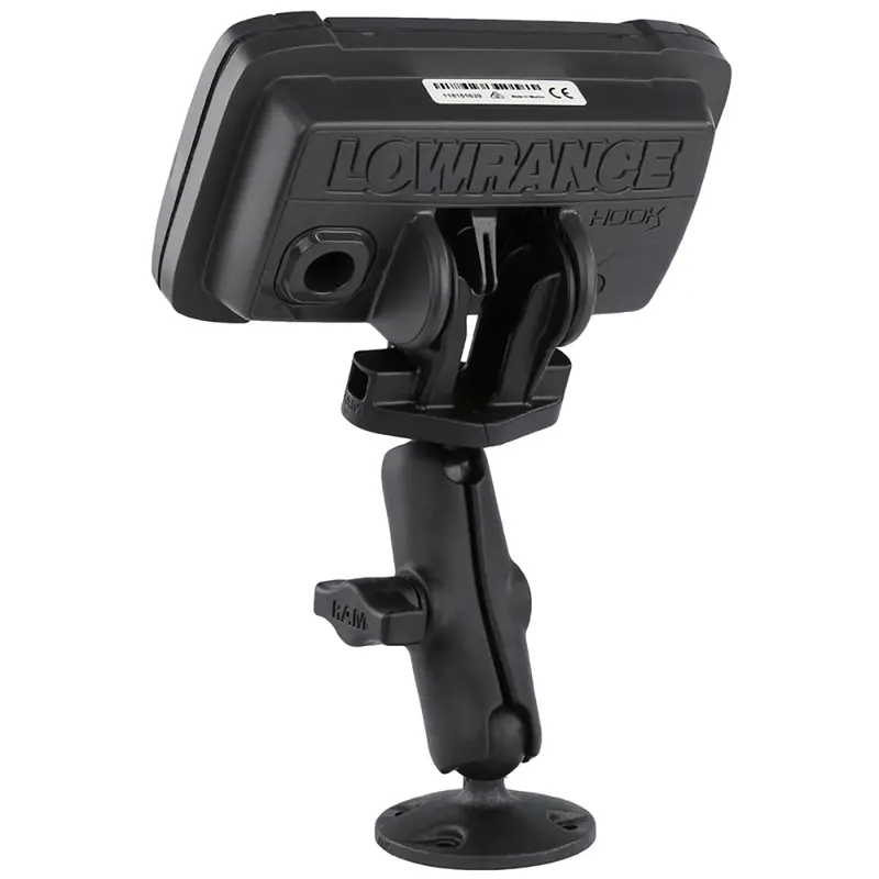 Ram Mount B Size 1" Composite Fishfinder Mount For The Lowrance Hook2 Series [Rap-B-101-Lo12] 1