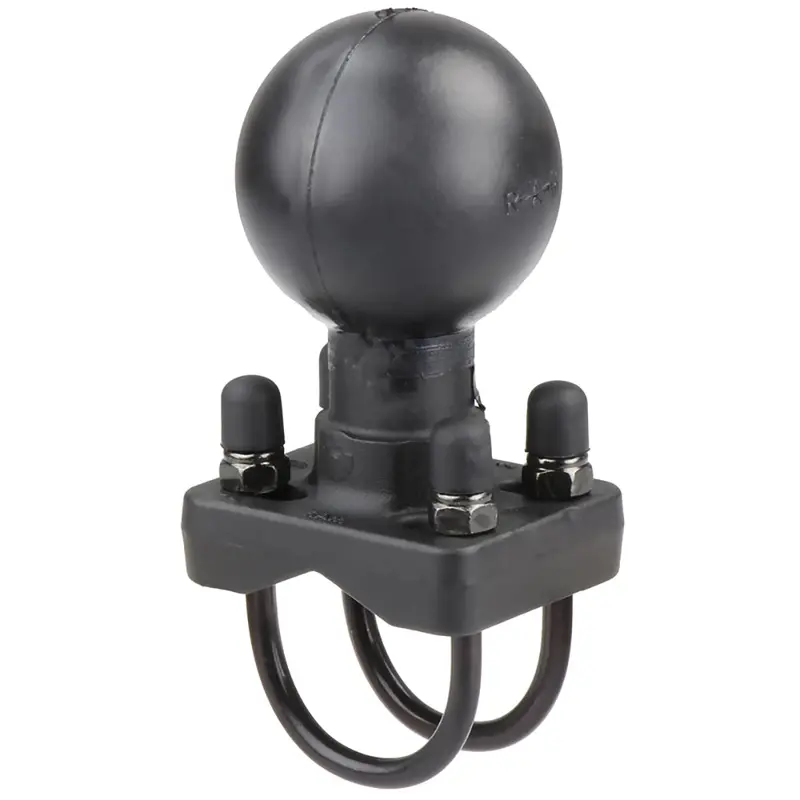 Ram Mount Double U-Bolt Base W/D Size 2.25" Ball F/Rails 1.25" - 1.5" Diameter [Ram-D-235-1U] 1