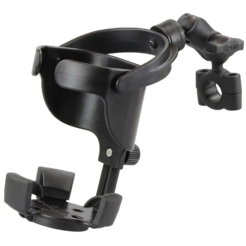 Ram Mount Ram Level Cup Xl With Torque 3/4"  1" Diameter Rail Base And Short Arm [Ram-B-408-75-1-A-417U] 1