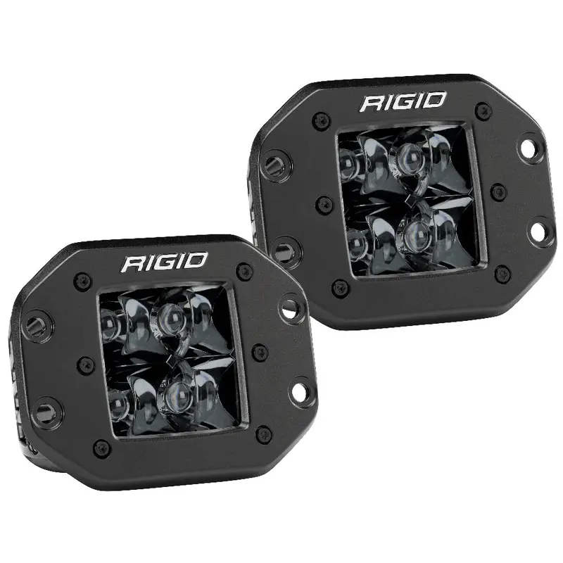Rigid Industries D-Series Pro Flush Mount - Spot Led - Midnight Edition - Pair - Black [212213Blk] 1