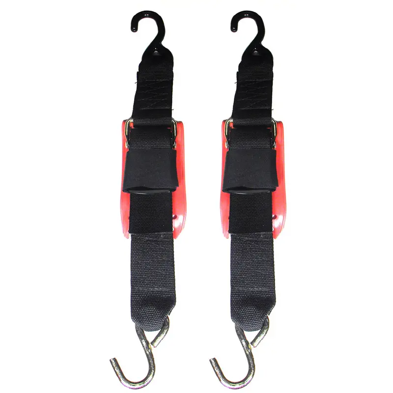 Rod Saver Quick Release Trailer Tie-Down W/Vinyl Pad - 2" X 4 - Pair [Qrtd4vp] 1