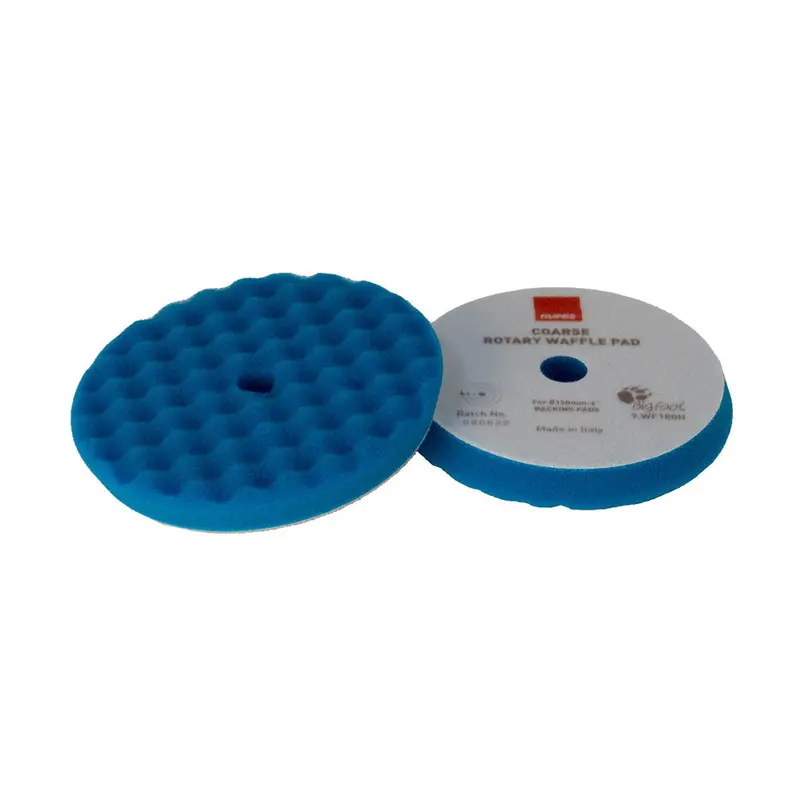 Rupes Velcro Waffle Coarse Polishing Foam Pad F/Rotary Polishers 200Mm - Blue [9.Wf200h] 1