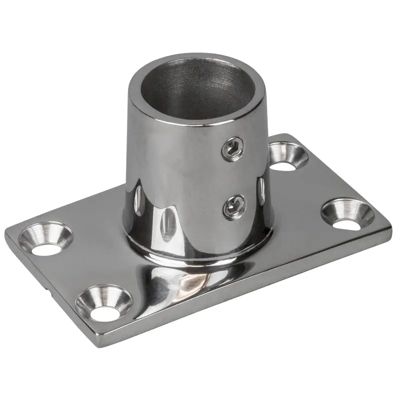 Sea-Dog Rail Base Fitting Rectangular Base 90 316 Stainless Steel - 1-7/8" X 3-3/16" - 1" Od [281901-1] 1
