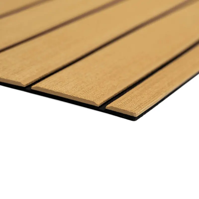 Seadek 40" X 80" 6Mm Teak Full Sheet - Brushed Texture - Camel/Black (1016Mm X 2032Mm X 6Mm) [32279-80105] 1