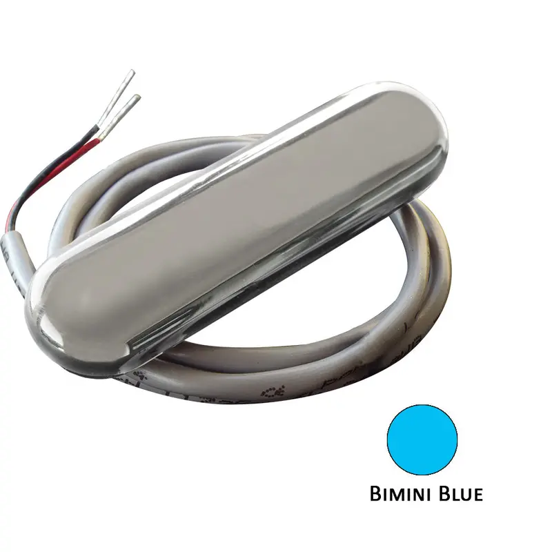 Shadow-Caster Courtesy Light W/2' Lead Wire - 316 Ss Cover - Bimini Blue - 4-Pack [Scm-Cl-Bb-Ss-4Pack] 1