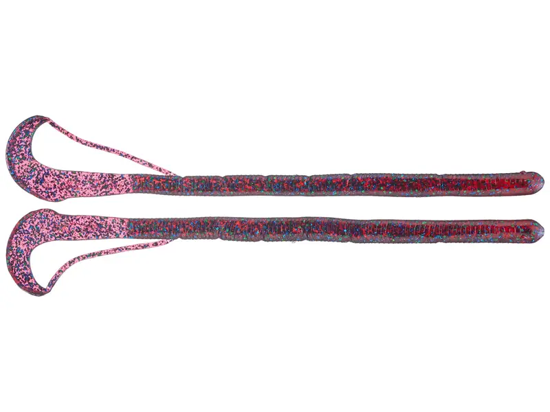 Strike King 10'' Thumper Worm (Plum Apple) 1