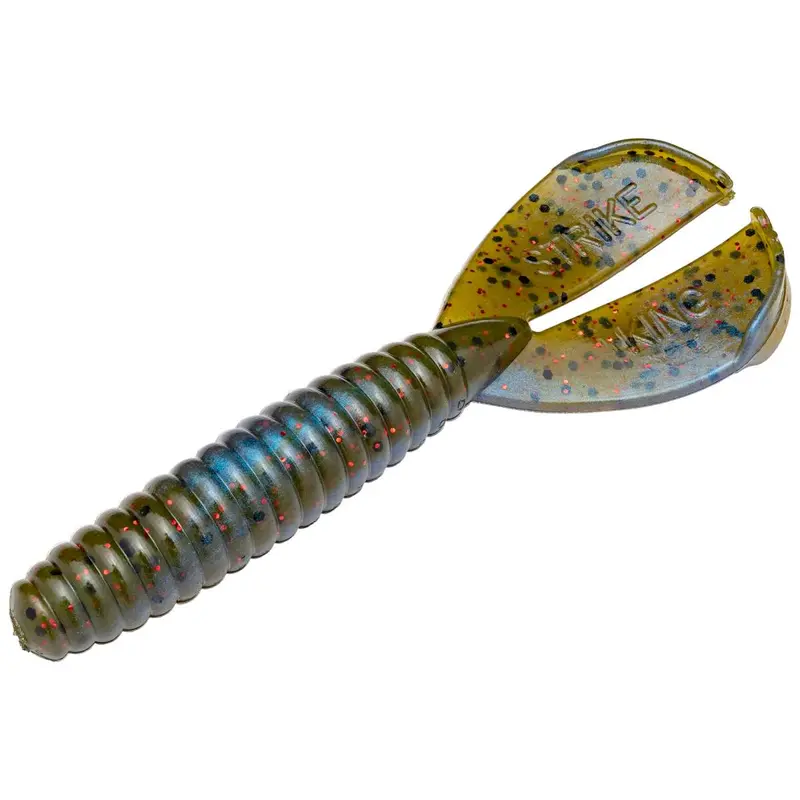 Strike King 4'' Rage Menace (Blue Craw Red Flk) 1