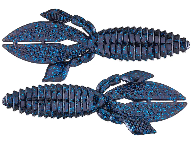 Strike King Kvd Perfect Plastic Rodent 4" 6Pk Black Blue Flake 1