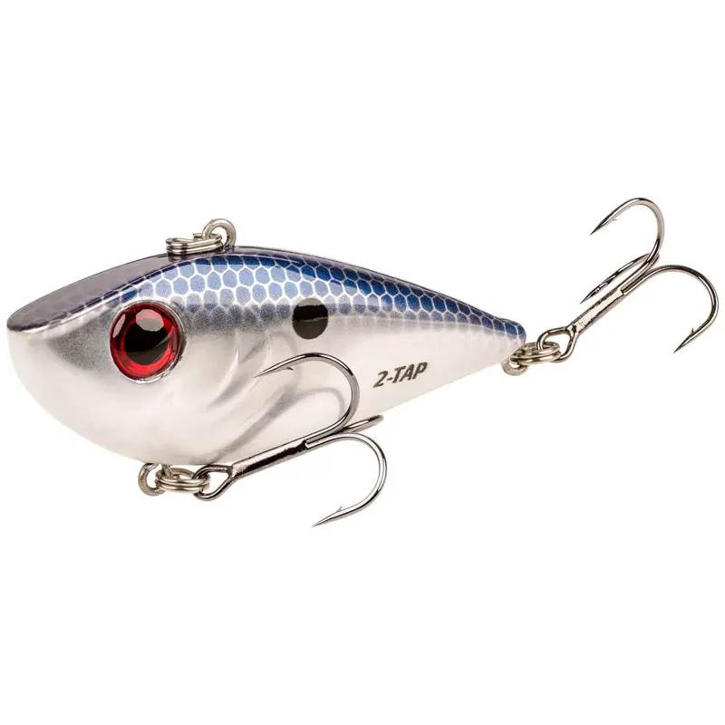 Strike King Red Eye Shad 3/4 2-Tap (Chrome Blue) 1